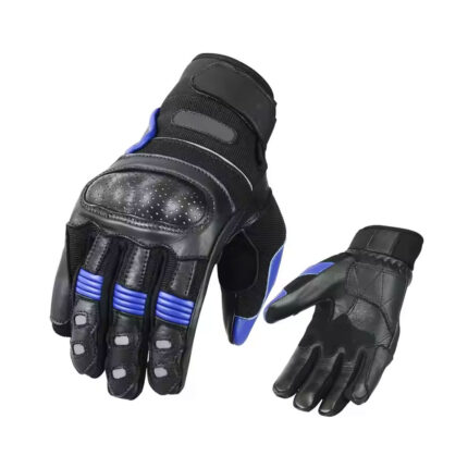 Custom Breathable Non-slip Sport Motor Motocross Gloves / Personalized Motorcycle Gloves in Leather Material