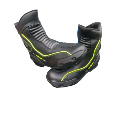 Scarpe stivaletti stivali protettivi bassi AUKLET pelle moto protezioni sliders