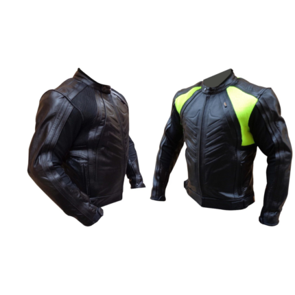 Giacca Pelle Moto Uomo Taglia 52 XL